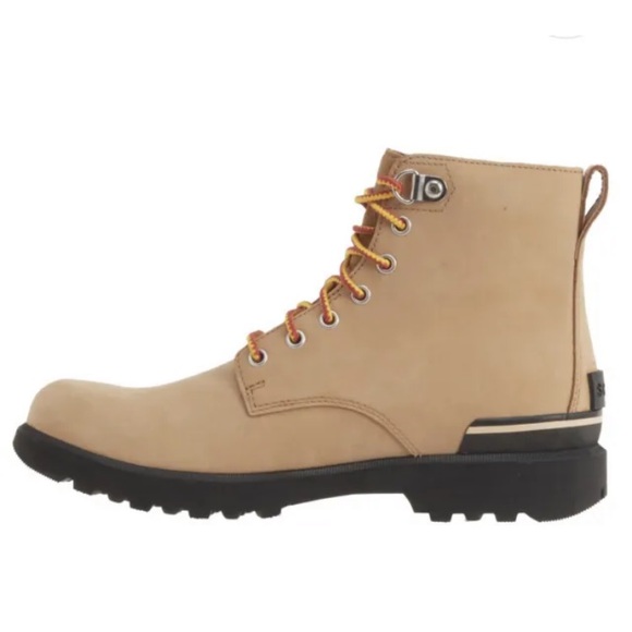 Sorel Men's Boots Caribou Six Waterproof Nubuck Leather Buff Size 15 New - Picture 4 of 8